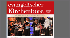 Desktop Screenshot of evangelischer-kirchenbote.de