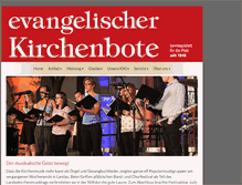 Tablet Screenshot of evangelischer-kirchenbote.de